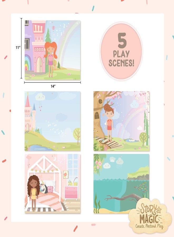 Story Magic Large Sticker Book by Horizon Group USA, Create Your Own Magical Adventures Inside a 14" x 11" Sticker Book, Over 350 Repositionable Stickers, Sticker Books for Kids 2-4 - Image 2